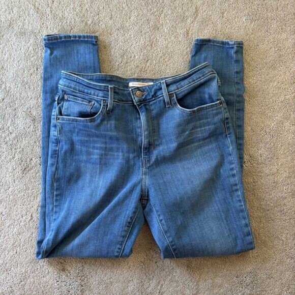 Levi’s High Rise Skinny Jeans Women’s Distressed 32 - Picture 1 of 7